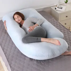 Amazon Top Sell cuscino ergonomico per gravidanza confortevole a forma di U supporto per dormire per tutto il corpo con cotone