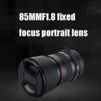 Objectif d'appareil photo à mise au point manuelle 85 mm F1.8, objectif portrait à grande ouverture plein format compatible avec Canon, Sony et Nikon