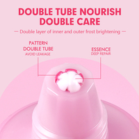 Double tube Acide kojique Glutathion Sérum corporel pour les taches foncées Améliore la peau Evennes Lotion corporelle éclaircissante en vrac