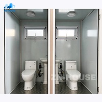 Maison conteneur préfabriquée économique avec douche, salle de bain, toilettes sanitaires, toilettes portables et WC mobile
