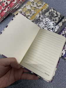 Pour LABON Mini A6 couverture rigide Journal 160gsm feuille d'or cuir PU gros couture reliure cahier de poche avec bande élastique - Product Image 6