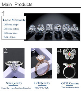 Venta caliente 3 quilates 9mm corte redondo Moissanite anillo 14K oro sólido Moissanite joyería anillo de compromiso para regalos - Product Image 6