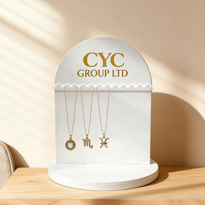 Expositor de Joyería Acrílico, Expositor Giratorio de Doble Cara para <span class=keywords><strong>Collares</strong></span>, Expositor de Escritorio Personalizado - Product Image 5