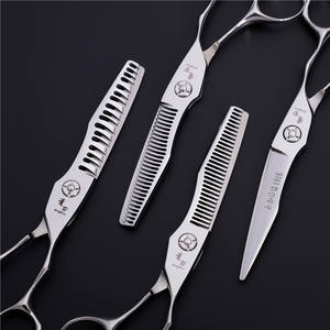 Ciseaux de coiffure personnalisés 62 mm, ciseaux à effiler pour droitiers, en acier inoxydable 440C, pour usage professionnel - Product Image 2