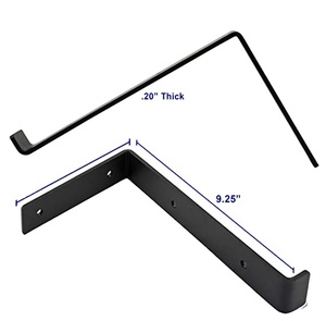 Tùy chỉnh bán buôn Móc L hỗ trợ thép treo tường Heavy Duty nổi kim loại kệ chân đế - Product Image 4