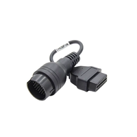 Linkyou - Cable de Interfaz de Diagnóstico Azul de 12-24 V y 38 Pines con 1 Año de Garantía, Adaptador de Lector de Códigos OBD2 para Benz y Camiones
