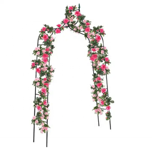 Arche de jardin <span class=keywords><strong>Tonnelle</strong></span> de rose en métal <span class=keywords><strong>pour</strong></span> plante grimpante Jardin extérieur Support de fleurs <span class=keywords><strong>pour</strong></span> pelouse - Product Image 5