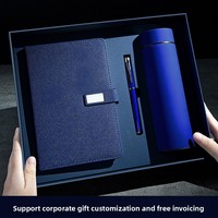 Ensemble cadeau d'affaires avec carnet en cuir personnalisé avec logo pour les événements promotionnels d'entreprise