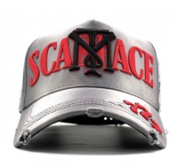 Casquette de baseball personnalisée en satin doublé de soie avec strass, broderie 3D, 5 panneaux, logo personnalisé, casquettes en daim, Gorras Xcap Viacrucis, casquette noire NFC