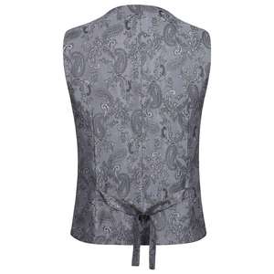 Setelan pakaian pria 3 potong, setelan pakaian pria 3 potong, 1 kancing, pas badan, warna campur, Set pakaian pesta <span class=keywords><strong>Prom</strong></span>, makan malam - Product Image 3