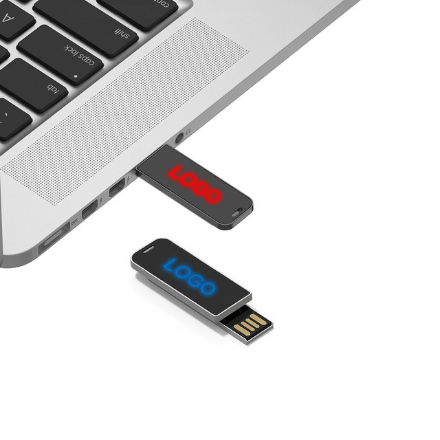 Custom Led Logo Light up USB 4GB 8GB 16GB Memory U Stick Pendrive Mini 32GB 64GB USB Flash Drives Promotional Gift