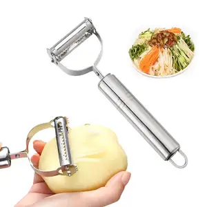 Nuevos utensilios de cocina Mini rallador de verduras de acero inoxidable Pelador de patatas y frutas