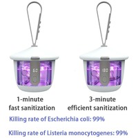 Stérilisateur UVC portable multifonctionnel en plastique pour sucettes, prothèses dentaires, clés, bijoux et écouteurs – Usage domestique et voyage