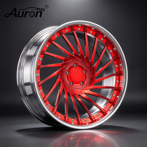 ล้อแม็กซ์อะลูมิเนียมอัลลอย Auron ขนาด 5.5x17 สีทอง ลายหลายก้าน แบบสองชิ้น สำหรับรถยนต์นั่งส่วนบุคคล ใช้สำหรับดัดแปลงและอัพเกรดล้อรถ - Product Image 3