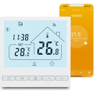 Beok 3A Tuya WiFi akıllı ses kontrolü su yerden isıtmalı termostat HVAC sıcaklık kontrol anahtarı