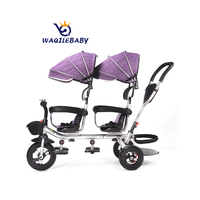 WQL usine de Chine tricycle double pour bébés/tricycle double siège pour enfants/tricycle deux sièges pour bébés vente en gros