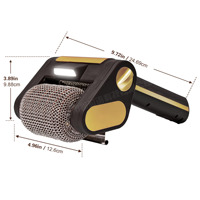 Brosse à barbecue sans fil électrique en acier inoxydable 304 avec lumière LED sans poils pour un nettoyage puissant des taches Accessoires de barbecue