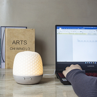 SCENTCARES Pure Plante Huile Essentielle Led Diffuseur Caoutchouc Bois Base Céramique Aromathérapie Pulvérisation Air Froid Humidificateur Diffuseur