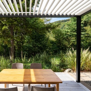 Pérgola de Aluminio de <span class=keywords><strong>Alto</strong></span> Rendimiento con Persianas Motorizadas y Luces LED para el Hogar - Product Image 3