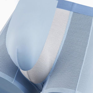 Calzoncillos bóxer para hombre al por mayor, ropa interior de seda helada fresca de malla, calzoncillos y Bóxers transpirables de secado rápido para hombre - Product Image 2