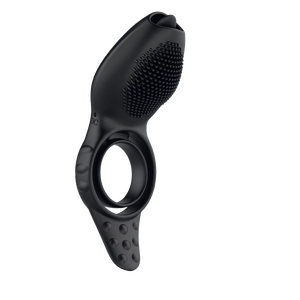 Пульт дистанционного управления силиконовые секс-игрушки перезаряжаемые 100% водонепроницаемый 10-частотный Вибрация реальное прикосновение чувство языка облизывание петуха кольцо - Product Image 2