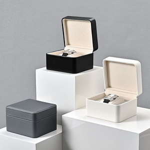 FANXI Custom Logo PU Leather Microfiber <b>Watches</b> Storage Box Packaging - Product Image 1