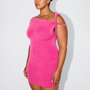 King Mcgreen Star Irregular Dress Mujeres Hipster Summer Trend Hollow Solid Simple Casual Stretch Streetwear Thin <span class=keywords><strong>Midnight</strong></span> Bodycon - Product Image 6