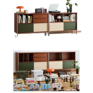 Vintage Style Solid Wood Sideboard Midcentury Modern Multi Functional Storage Cabinet For Living And Dining Room - Product Image 5