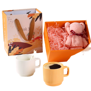 Tốt Nhất Bán Sang Trọng Mức Độ Sáng Tạo Lớn Khăn Gốm Cốc Bộ Quà Tặng Đổ Xô Giáng Sinh Lễ Tạ Ơn/Của Mẹ Ngày Thời Trang - Product Image 1