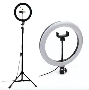 Wholesale Cheap And Good Quality 26cm 10-zoll Selfie Dimmable Led Ring Light Tripod For Live Streaming