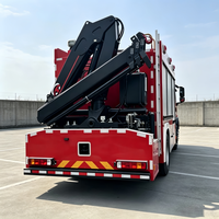 Camion-camion-grue de lutte contre l'incendie Shacman HOWO diesel à mousse et eau, hauteur de travail 45m, 150-250ch, vente en gros directe usine Chine