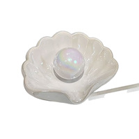 Support mural créatif en PP en forme de coquille pour savon, sans perçage, avec drainage et diffuseur de parfum, pour dortoir et usage domestique