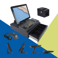 Système de point de vente tactile à écran unique de bureau VPOS-T15 complet Windows 10 Terminal tout-en-un Wi-Fi 6 Bluetooth 5.2 Garantie de 3 ans