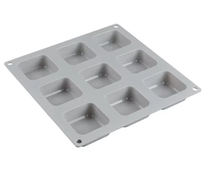 Customizable 9 Cavity <b>Square</b> Elm Pattern Silicone Soap Mold Platinum Silicone Non Stick LFGB Certified BPA Free Handmade Soap Ma - Product Image 4