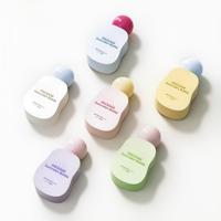 Nouvelle bouteille souple en PP de 50 ml moulée par soufflage avec bouchon à vis, imprimée à l'écran, contenant cosmétique vide pour fond de teint, crème, base et écran solaire