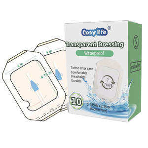 Plester perekat perawatan luka Film transparan 6cm X 7cm <span class=keywords><strong>PU</strong></span> tahan air plester perekat medis habis pakai - Product Image 1