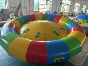 เรือดิสโก้หมุนน้ำเป่าลมยอดนิยม/เรือลากเป่าลมรูปยูเอฟโอสำหรับขาย - Product Image 4