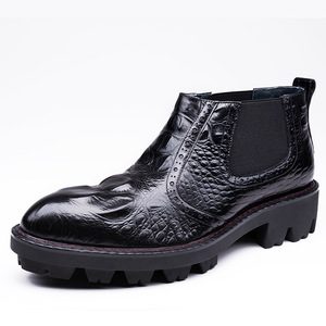 Botas de Trabajo para Hombre, de Cáñamo, con Cordones, Impermeables, Antideslizantes, Estilo Inglés Vintage, con Suela de Goma Cosida a Mano Goodyear - Product Image 1