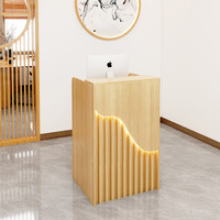 Meilleures ventes - Bureau de réception en bois de style moderne et design luxueux pour salon de beauté et usage professionnel - Mobilier commercial durable