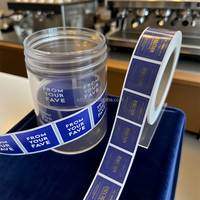 Étiquettes personnalisées en PVC imperméable, impression couleur CMYK, logo de produit personnalisé pour les bougies