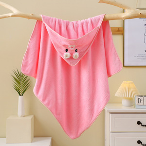Grande serviette personnalisée en usine pour enfants Sac à capuche pour bébé doux et doux pour la peau Châle <span class=keywords><strong>Cape</strong></span> à capuche en velours corail Serviette <span class=keywords><strong>de</strong></span> <span class=keywords><strong>bain</strong></span> - Product Image 4