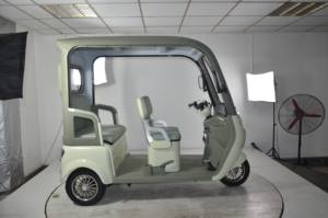 Vélo à 3 roues avec auvent anti-pluie - Double fonction <span class=keywords><strong>pour</strong></span> le transport de passagers et de petits colis, facile à utiliser - Product Image 4