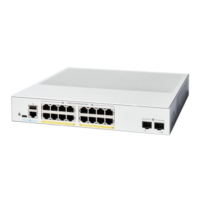 Catalyst C1200-16P-2G 16 Port POE Managed Switch with VLAN QoS SNMP-in Stock