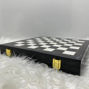 High Quality Marble Style <strong>Chess</strong> <strong>Set</strong> with 12 Inches and 2.2-inch <strong>Metal</strong> <strong>Chess</strong> Pieces - Product Image 2