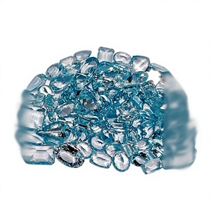 Piedra Preciosa Sintética de Aguamarina Creada en Laboratorio, Corte Corazón, Color Azul Cielo, 6x6mm, 2.5-3.5 Quilates, Sin Certificado, para Joyería - Product Image 1