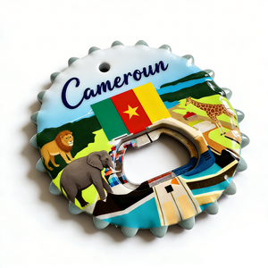 Collezione Souvenir California Brasile Camerun Bolivia Canberra Tour del <span class=keywords><strong>Mondo</strong></span> Apribottiglie in Ceramica Magnete da Frigo - Product Image 5