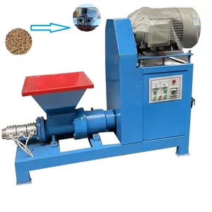 Biomass Coconut Shell Bagasse Screw Extruder Briquette Press Carbon Rods Making Machine