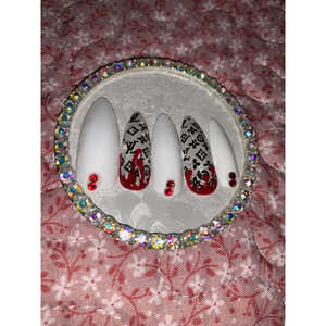 Ongles à presser stiletto sur le thème d'Halloween Diesenger - Mesurez-vous ! Taille de la main - Product Image 4