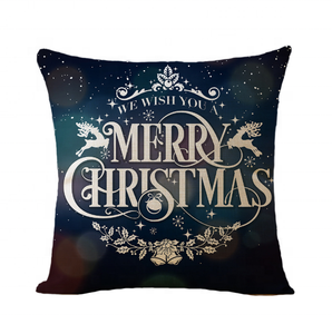 <span class=keywords><strong>Mots</strong></span> de noël housse de coussin à imprimé numérique housse d'oreiller - Product Image 6