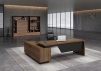 Nouveau bureau de direction moderne en forme de L avec plateau relevable, mobilier de bureau haut de gamme pour PDG